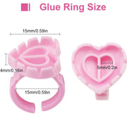 Flower Cup Glue Rings