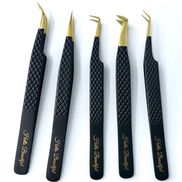 Black and Gold “Grip“ Tweezer